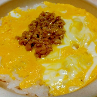 ★ひきわり納豆の玉子丼